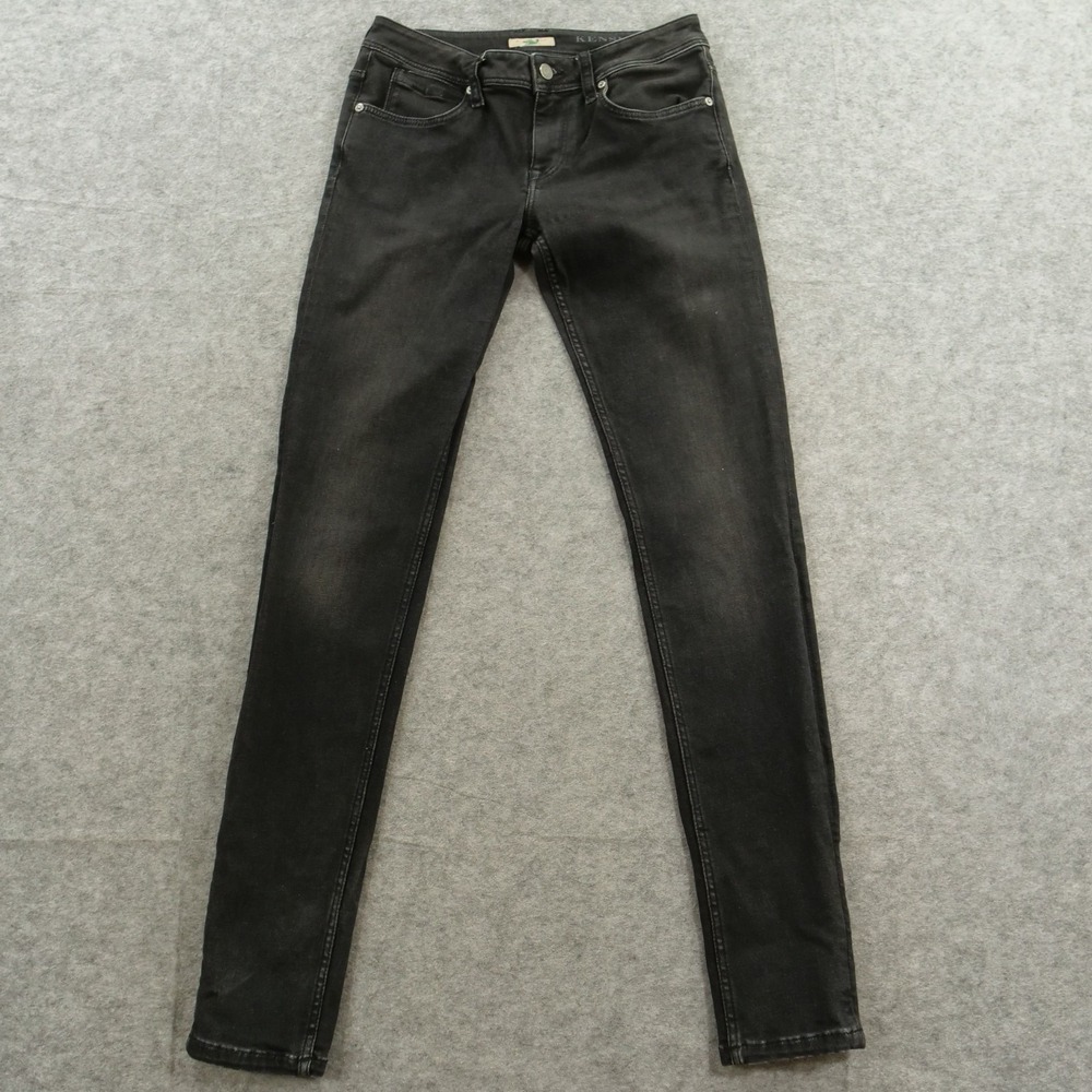Burberry Brit Jeans Womens 29 Black Kensington Slim Skinny Mid Rise Denim